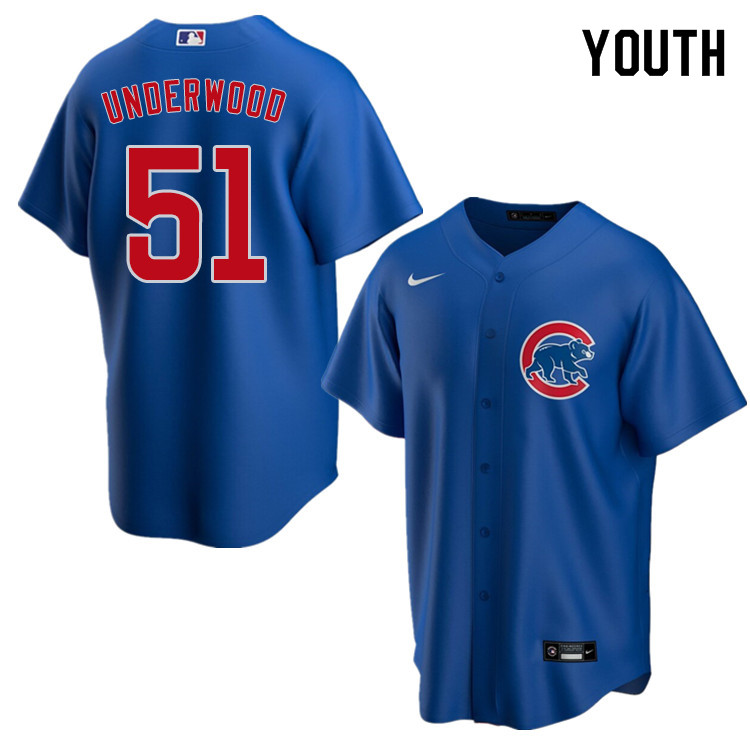 Nike Youth #51 Duane Underwood Chicago Cubs Baseball Jerseys Sale-Blue